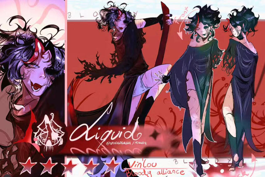 Character Sheet, Drip marketing themed - $70